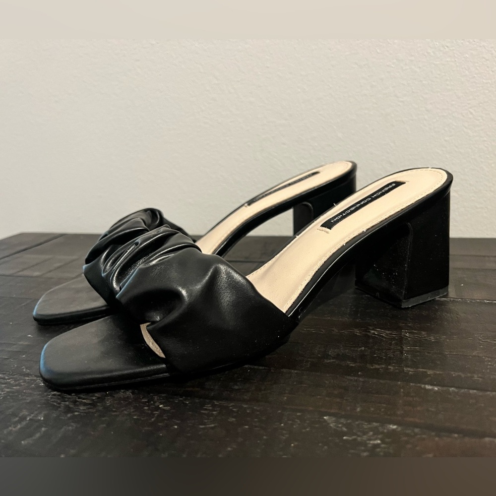 French Connection - Low Black Heel Size 10